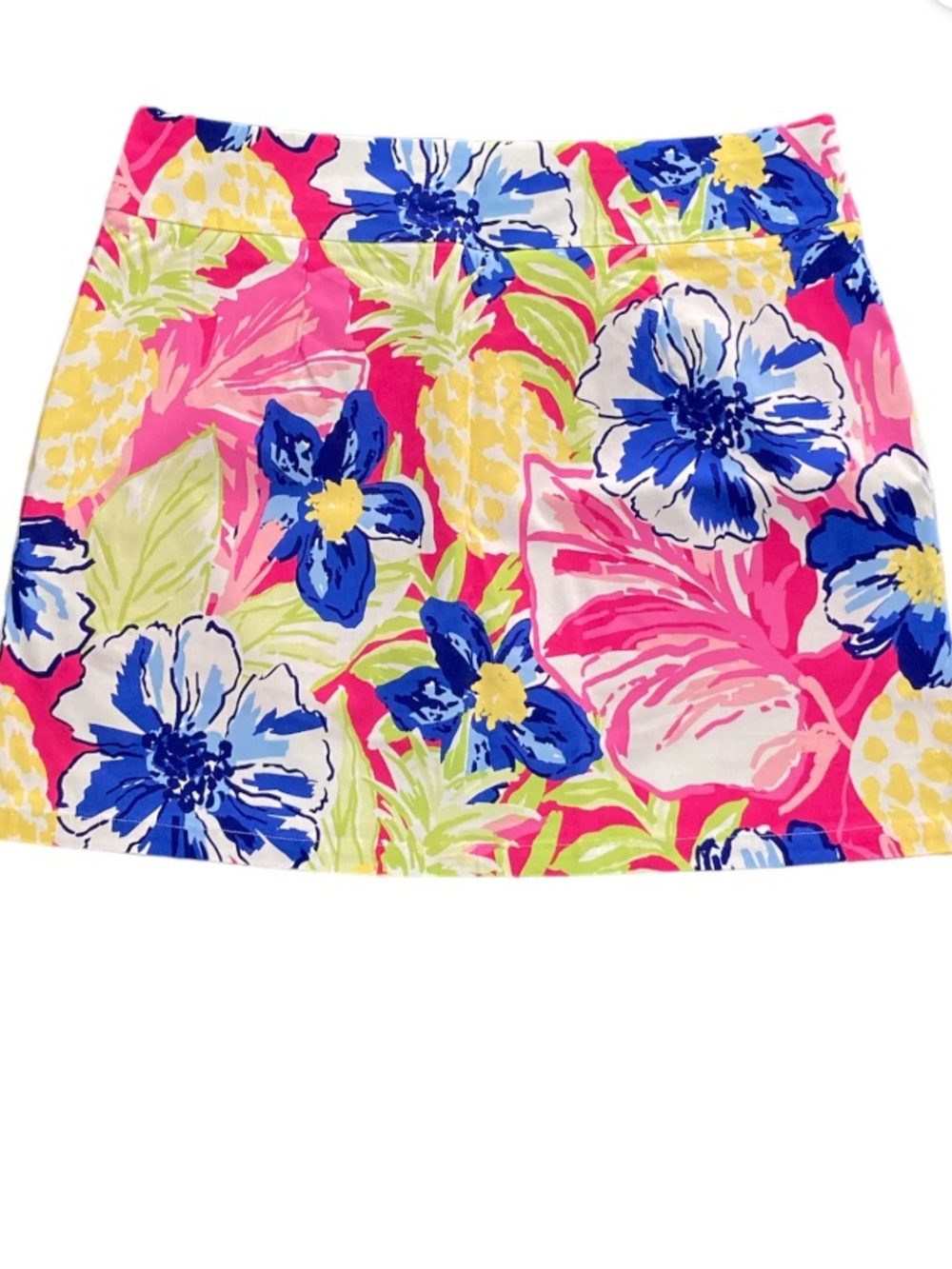 Rafaella Cosmo Pink Tropical Floral Stretch Skort